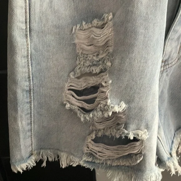 Denim Ripped Shorts - Picture 3 of 6
